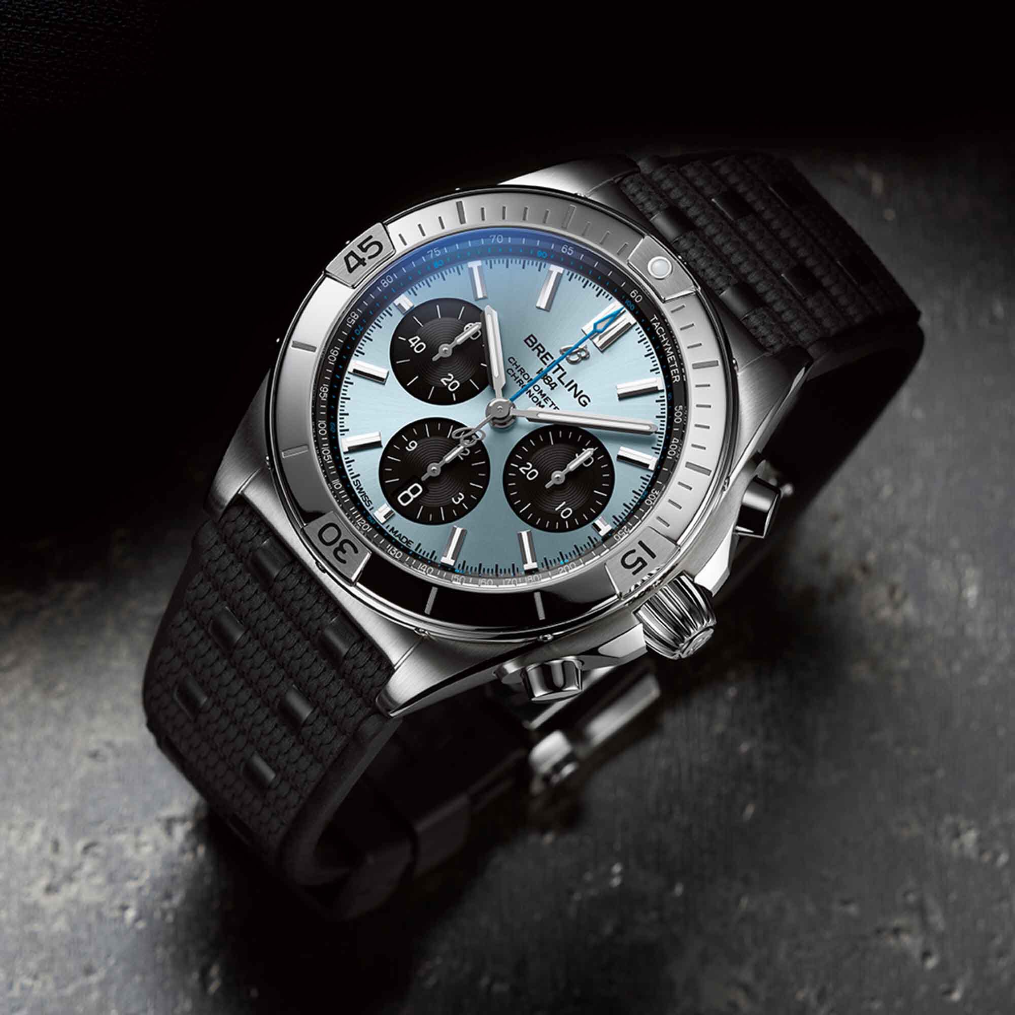 Breitling Chronomat B01 Automatic Chronograph 42 mm Platinum and Stainless Steel Maison Birks